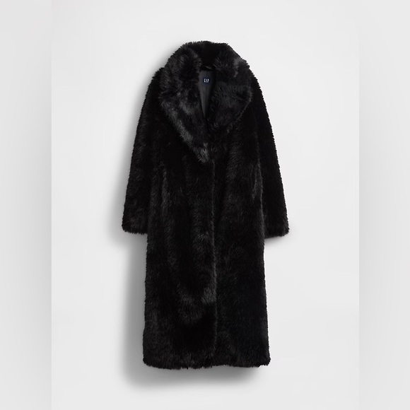 GAP Faux Fur Long Coat - Picture 5 of 13